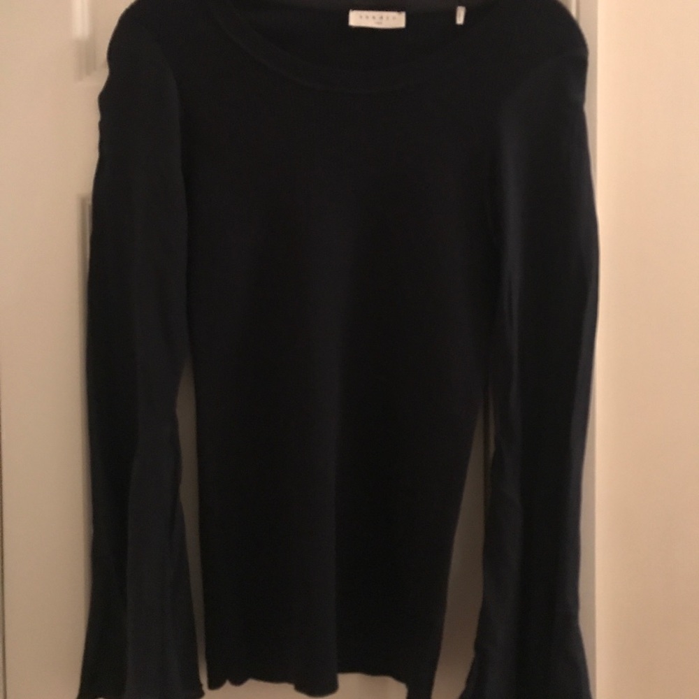 Sandro Ruddy Silk Sleeve blouse